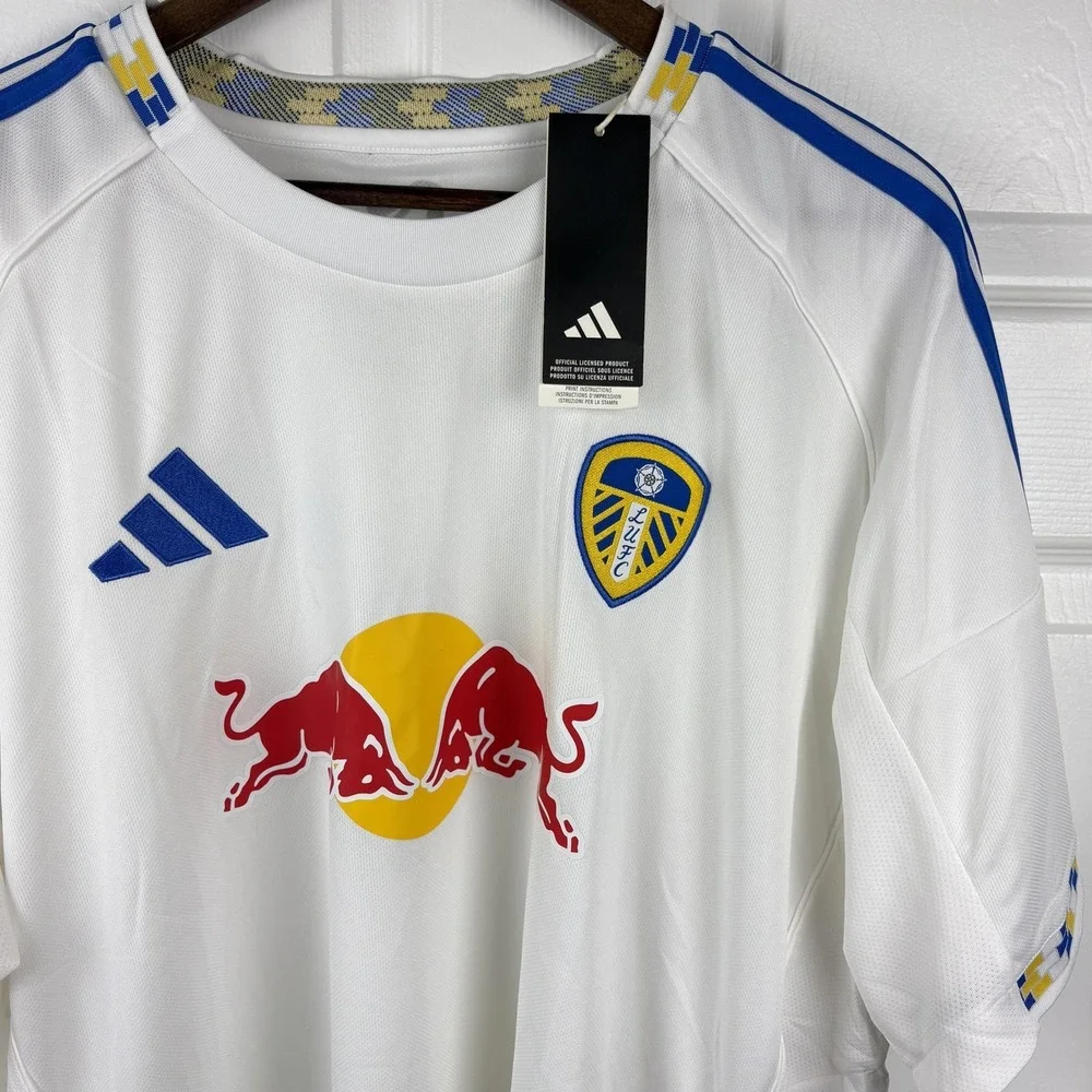 Adidas Leeds United Jersey Mens 3XL Slim 2025/26 Home Soccer Football JI7272 NEW